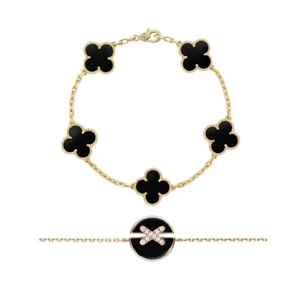 أساور مرصعة بحجر الأونيكس لصيف 2023