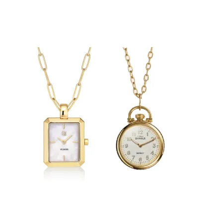 قلادات ساعات نسائية.. قطعة كلاسيكية لإطلالاتكِ الراقية