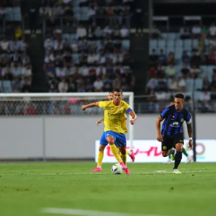 النصر السعودي يتعادل إيجابيا مع إنتر ميلان ضمن جولته الصيفية في اليابان 2023 - الصورة من حساب النصر السعودي على منصة إكس "تويتر سابقا" - AlNasserJapantour2023