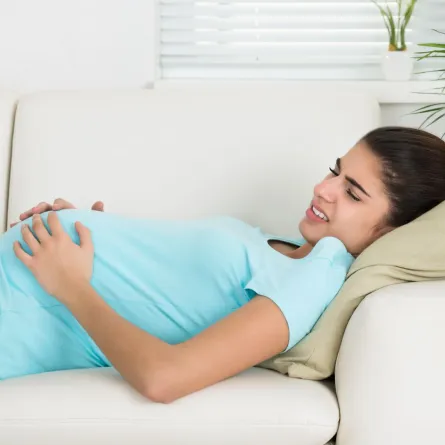 صورة لحامل قلقة بسبب نزف الدم