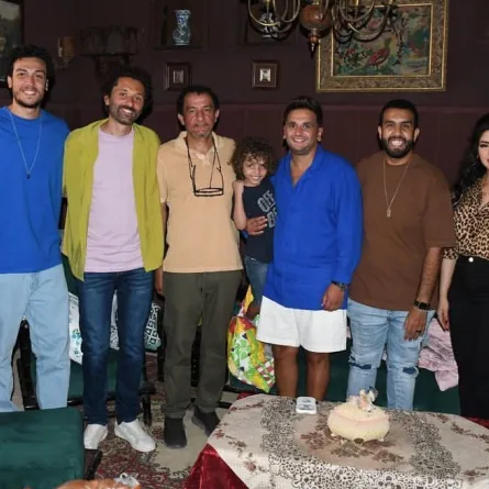 كواليس مسلسل البيت بيتي- الصورة من حساب مصطفى خاطر على انستغرام