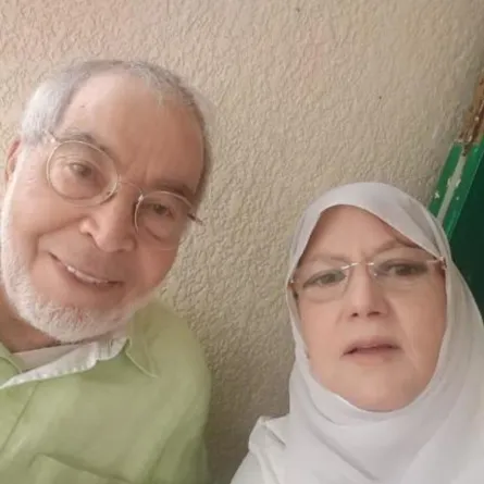 شمس البارودي وحسن يوسف - الصورة من حساب عمر حسن يوسف على انستغرام