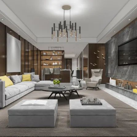 الألوان الحيادية تطبع المساحة الداخلية بالفخامة 