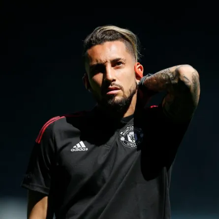  Pre Season Friendly - Derby County v Manchester United - Pride Park, Derby, Britain - July 18, 2021 Manchester United's Alex Telles before the match Action Images via Reuters/Craig Brough/File Photo