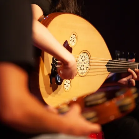 صورة تعبيرية لعازفة عود-الصورة من shutterstock