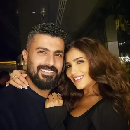 محمد سامي وزوجته مي عمر -الصورة من حسابه على إنستغرام 