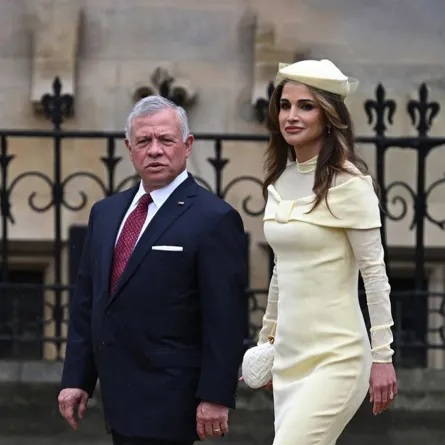 الملكة رانيا والملك عبد الله King Abdullah and Queen Rania في حفل تتويج الملك تشارلز (مصدر الصورة: Paul ELLIS / AFP)
