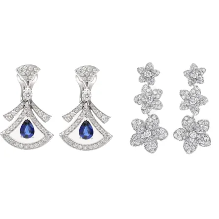 موديلات أقراط ذهب أبيض.. اكتشفي ألوان الفساتين المناسبة لها