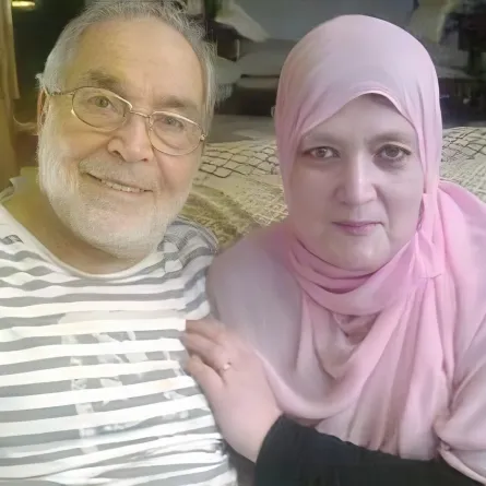 حسن يوسف وشمس البارودي - الصورة من حساب نجلهما عمر على انستغرام