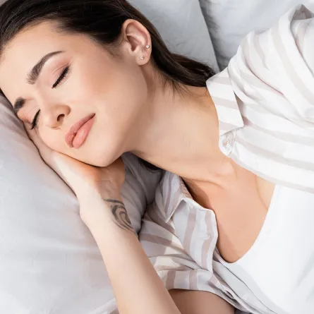 صورة لحامل مستغرقة في النوم