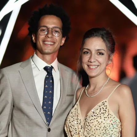 طه دسوقي وخطيبته نادين - الصورة من حسابه على انستغرام