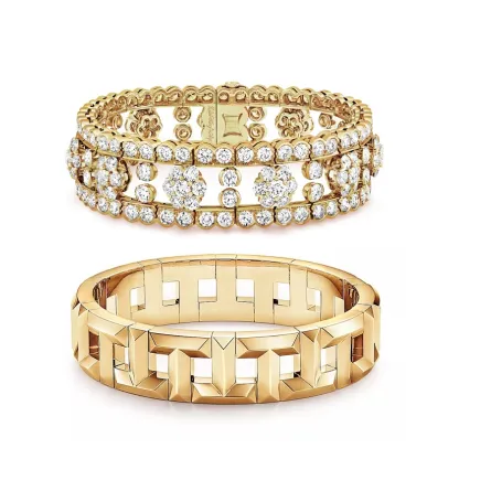 للعرو س الأنيقة.. أساور مُزينة بزخارف ذهبية ساحرة بتصاميم تخطف القلوب