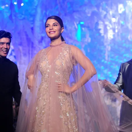 جاكلين فيرنانديز من أشهر نجمات بوليوود- (مصدر الصورة: SUJIT JAISWAL AFP)