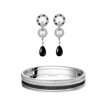 موديلات مجوهرات باللونين الأسود والفضي لإطلالة فاخرة في صيف 2023