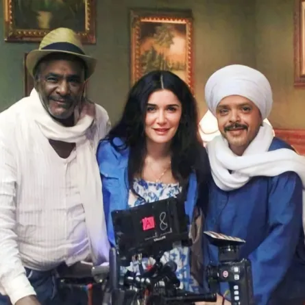 كواليس تصوير فيلم "مرعي البريمو"- الصورة من الحساب الرسمي لمحمد هنيدي على إنستغرام