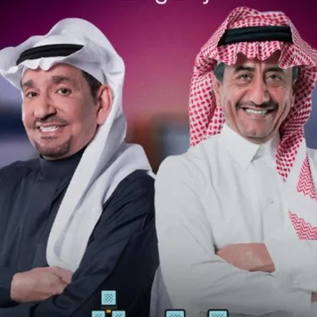 ناصر القصبي وعبد الله السدحان-الصورة من حساب شاهد نت على تويتر