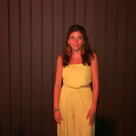 مصممة الأزياء فرح العشري في مهرجان العلمين للموضة- (الصورة خاص بسيدتي تصوير: منى مجدي)