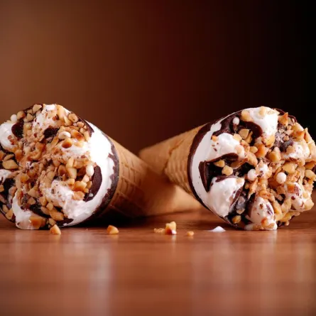 احذري تناول قطعة الشوكولاتة في نهاية الآيس كريم الجاهز (المصدر: Shutterstock)