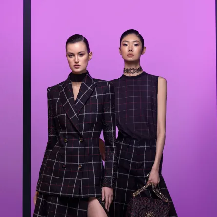 المربعات حاضرة في كل زمن Checkered Pattern