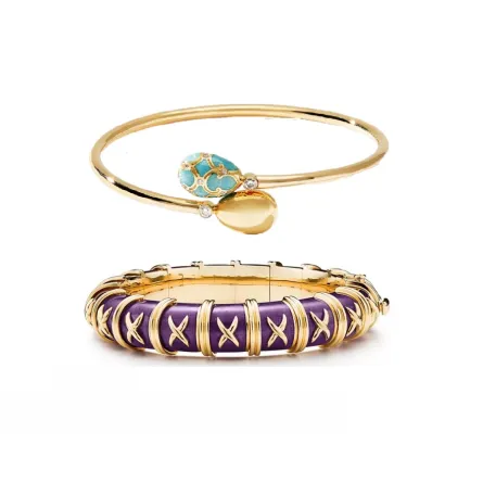 أساور مُزينة بالأناميل لإطلالة فخمة وجذابة لصيف 2023