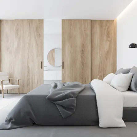 باب سحاب خشبي مميز