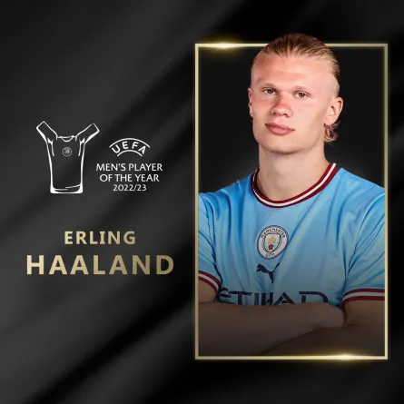 إيرلينج هالاند مهاجم مانشستر سيتي الإنجليزي