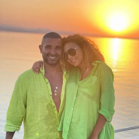 علياء بسيوني وأحمد سعد بآخر ظهور لهما - الصورة من حسابها على انستغرام