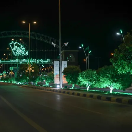 أمير الجوف يرعى فعاليات حفل أهالي المنطقة باليوم الوطني السعودي الـ93 - الصورة من حساب إمارة منطقة الجوف على إكس