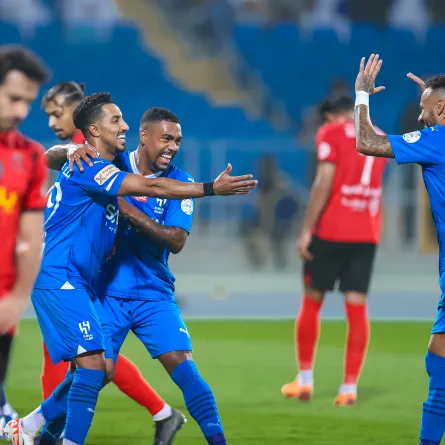 الهلال يتصدر دوري روشن السعودي بعد فوزه بسداسية أمام الرياض - الصورة من حساب النادي على إكس "تويتر سابقا"