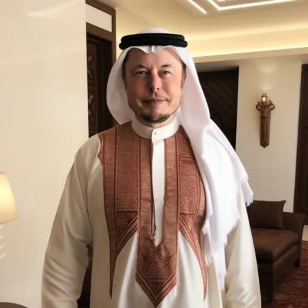 إيلون ماسك بالزي الياباني والعربي وعلى سطح كوكب المريخ.. ما القصة؟ - الصورة من حساب إيلون ماسك الساخر على منصة إكس "تويتر سابقا"