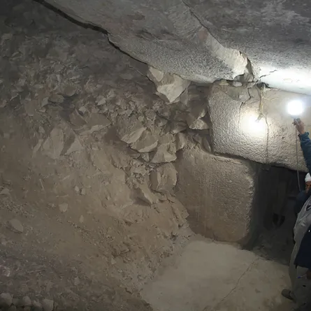 اكتشاف 8 غرف غامضة داخل هرم ساحورا عمرها 4400 عام  - credits to uni-wuerzburg.de/aktuelles Bild: Mohamed Khaled / Uni Würzburg)