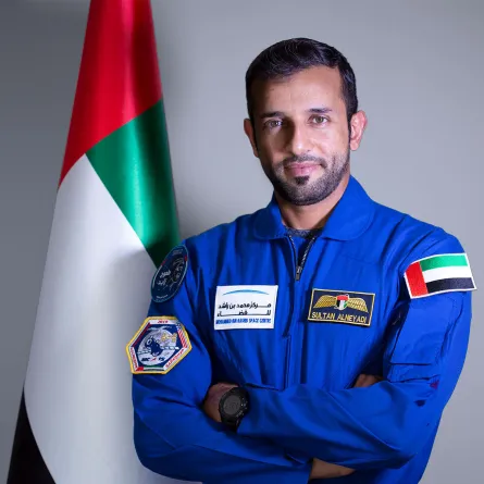 رائد الفضاء الإماراتي سلطان النيادي. الصورة من wam