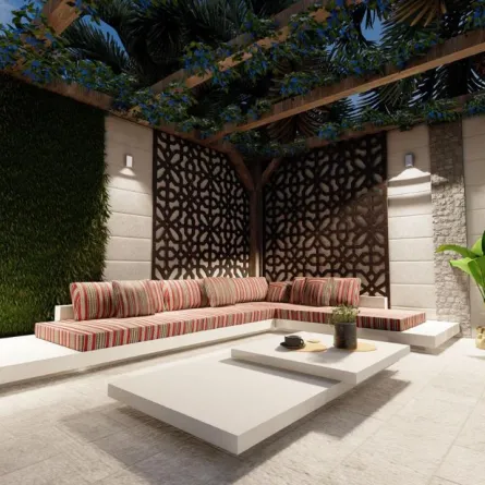 تصميم مميز للحديقة المنزلية