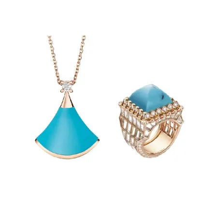 مجوهرات مرصعة بالفيروز تناسبك لإطلالات نهاية صيف 2023