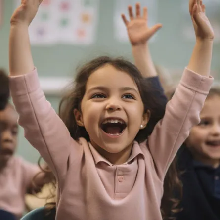 صورة أطفال في المدرسة