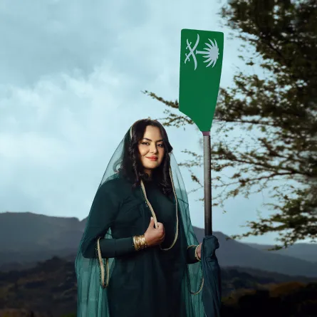 كاريمان أبو الجدايل لاعبة التجذيف السعودية