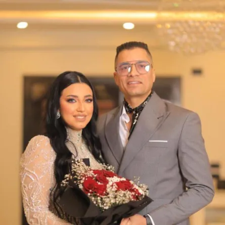 حسن شاكوش وريم طارق - الصورة من صفحته على الفيس بوك