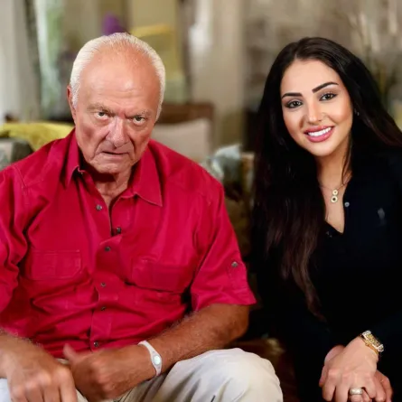 يوسف فوزي والإعلامية نهال طايل - الصورة من مكتب برنامج تفاصيل