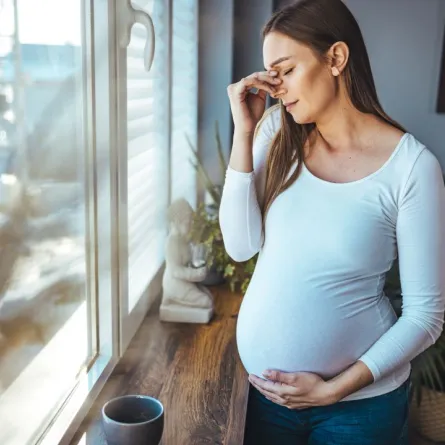 صورة لحامل لديها أعراض التهابات مسالك بولية