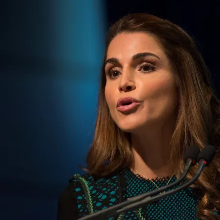 الملكة رانيا (Queen Rania). مصدر الصورة: MOLLY RILEY / AFP