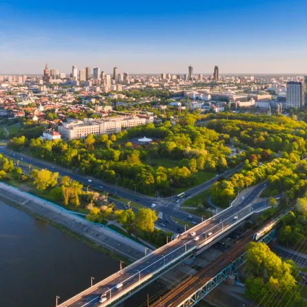 إطلالة على مدينة وارسو