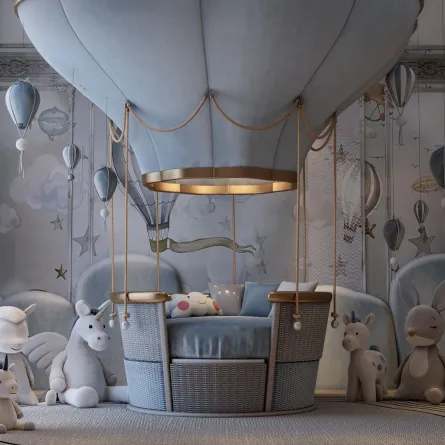ديكورات فخمة في غرفة خاصة بطفلة