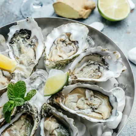 صورة لوجبة من المحار المطهو جيداً 