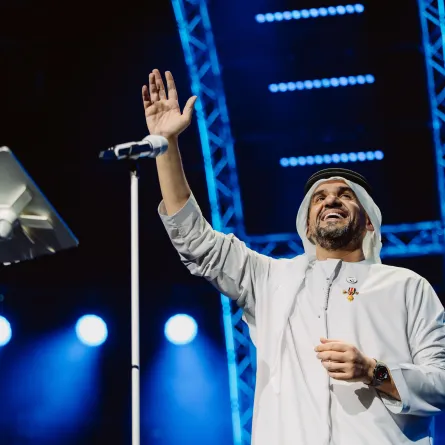 حسين الجسمي من الحفل - الصورة من دائرة الثقافة والسياحة في أبو ظبي