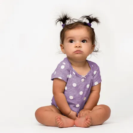 طفلة رضيعة تعاني اضطراباً ما