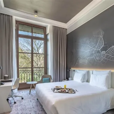 لقطة لأحد الغرف في فندق متروبول جنيف 