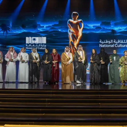 خلال حفل توزيع الجوائز الثقافية- وزارة الثقافة