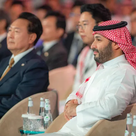 الأمير محمد بن سلمان خلال حضوره مؤتمر مبادرة مستقبل الاستثمار- الصورة من واس