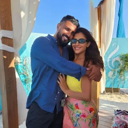 مي عمر ومحمد سامي- الصورة من حسابها على إنستغرام 