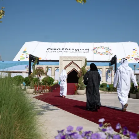  سلطنة عمان تشارك في معرض "إكسبو 2023 الدوحة للبستنة". الصورة من وكالة الأنباء العمانية